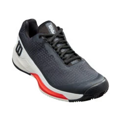 Wilson Rush Pro 4.0 Scarpa Per Terra Rossa Uomini - Nero, Rosso -Tennis Attrezzature Negozio 02566000 000