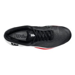 Wilson Rush Pro 4.0 Scarpa Per Terra Rossa Uomini - Nero, Rosso -Tennis Attrezzature Negozio 02566000 0 4