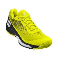 Wilson Rush Pro 4.0 Scarpa Per Terra Rossa Uomini - Giallo Neon, Nero -Tennis Attrezzature Negozio 02567000 000