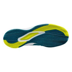 Wilson Rush Pro Ace Scarpa Per Terra Rossa Uomini - Color Petrolio, Verde Neon -Tennis Attrezzature Negozio 02570000 0 5
