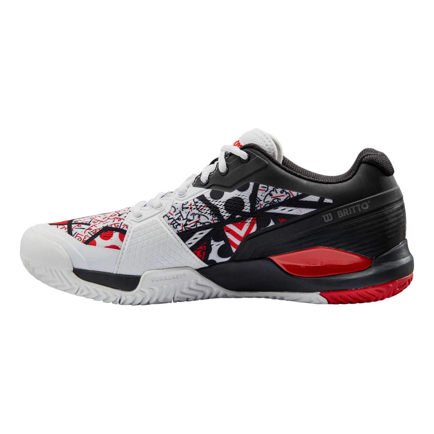 Wilson Rush Pro Britto 3.5 Uomini - Bianco, Multicolore 4 Wilson Rush Pro Britto 3.5 Uomini - Bianco, Multicolore - immagine 2