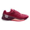 Wilson Rush Pro 4.0 Scarpa Per Terra Rossa Donna - Rosso Scuro, Berry -Tennis Attrezzature Negozio 02608000 0 1