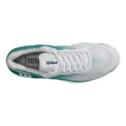 Wilson Rush Pro 4.0 Scarpa Per Terra Rossa Uomini - Bianco, Verde -Tennis Attrezzature Negozio 02623000 0 4