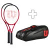 Wilson 2 Clash 100 Pro V2.0 In Aggiunta Borsa Per Racchetta -Tennis Attrezzature Negozio 03992000 000