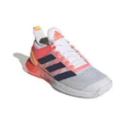 ADIDAS Adizero Ubersonic 4 Scarpa Per Tutte Le Superfici Donna - Bianco, Corallo -Tennis Attrezzature Negozio 05415000 000