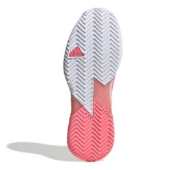 ADIDAS Adizero Ubersonic 4 Scarpa Per Tutte Le Superfici Donna - Bianco, Corallo -Tennis Attrezzature Negozio 05415000 0 5