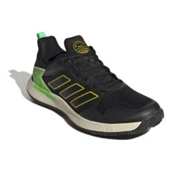 ADIDAS Defiant Speed Scarpa Per Terra Rossa Uomini - Nero, Verde Neon -Tennis Attrezzature Negozio 05538000 000