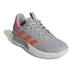 ADIDAS SoleMatch Control Scarpa Per Tutte Le Superfici Donna - Grigio Chiaro, Arancione -Tennis Attrezzature Negozio 05553000 000