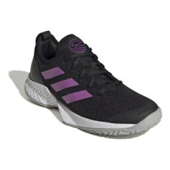 ADIDAS Courtflash Scarpa Per Tutte Le Superfici Donna - Nero, Lilla -Tennis Attrezzature Negozio 05557000 000