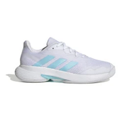 ADIDAS CourtJam Control Scarpa Per Tappeto Donna - Bianco, Turchese