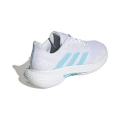 ADIDAS CourtJam Control Scarpa Per Tappeto Donna - Bianco, Turchese -Tennis Attrezzature Negozio 05588000 0 2