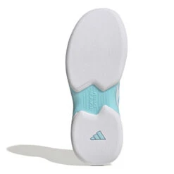 ADIDAS CourtJam Control Scarpa Per Tappeto Donna - Bianco, Turchese -Tennis Attrezzature Negozio 05588000 0 5