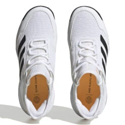 ADIDAS Ubersonic 4 Scarpa Per Tutte Le Superfici Bambini - Bianco, Nero -Tennis Attrezzature Negozio 05626000 0 4