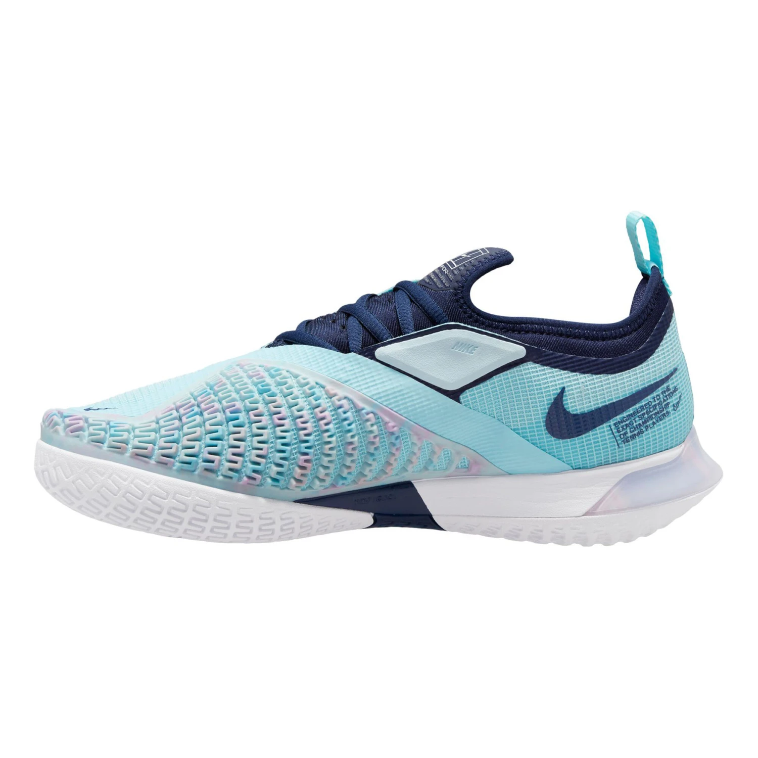 Nike React Vapor NXT Scarpa Per Tutte Le Superfici Donna - Blu Chiaro, Blu Scuro 5 Nike React Vapor NXT Scarpa Per Tutte Le Superfici Donna - Blu Chiaro, Blu Scuro - immagine 3