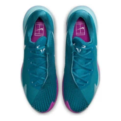 Nike Court Air Zoom Vapor Cage 4 Rafa Scarpa Per Terra Rossa Uomini - Color Petrolio, Lilla -Tennis Attrezzature Negozio 17338000 0 4